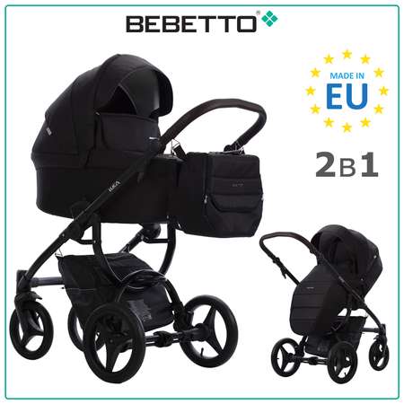 Коляска 2в1 Bebetto Luca черный