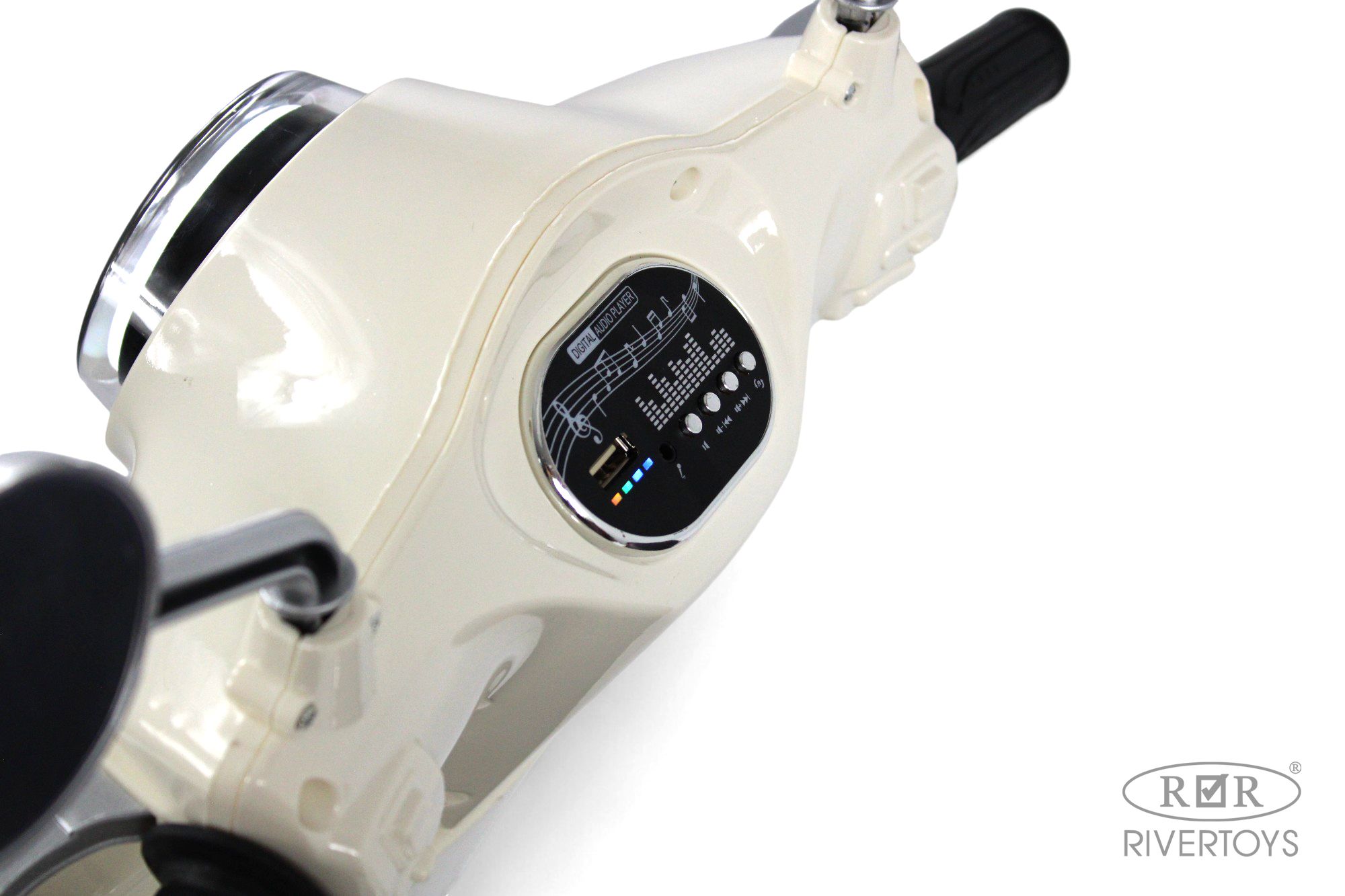 Электромобиль RIVERTOYS Z555ZZ-BEIGE - фото 11