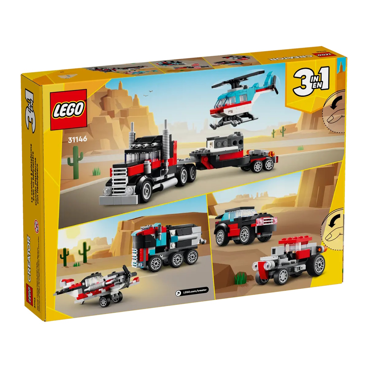 Конструктор LEGO Creator Бортовой грузовик с вертолетом 270 дет. - фото 7