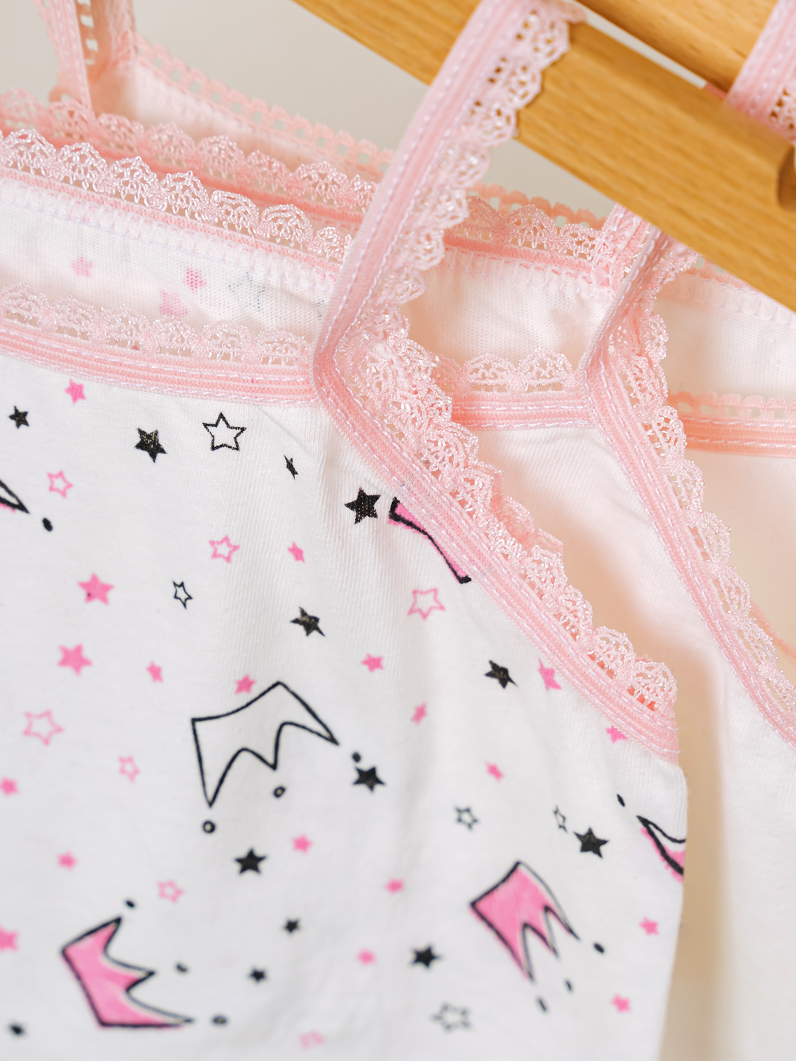 Майка 3 шт Babycollection 636/mkb002/sph/k3/005/p1/W*dмолочный,розовый - фото 3