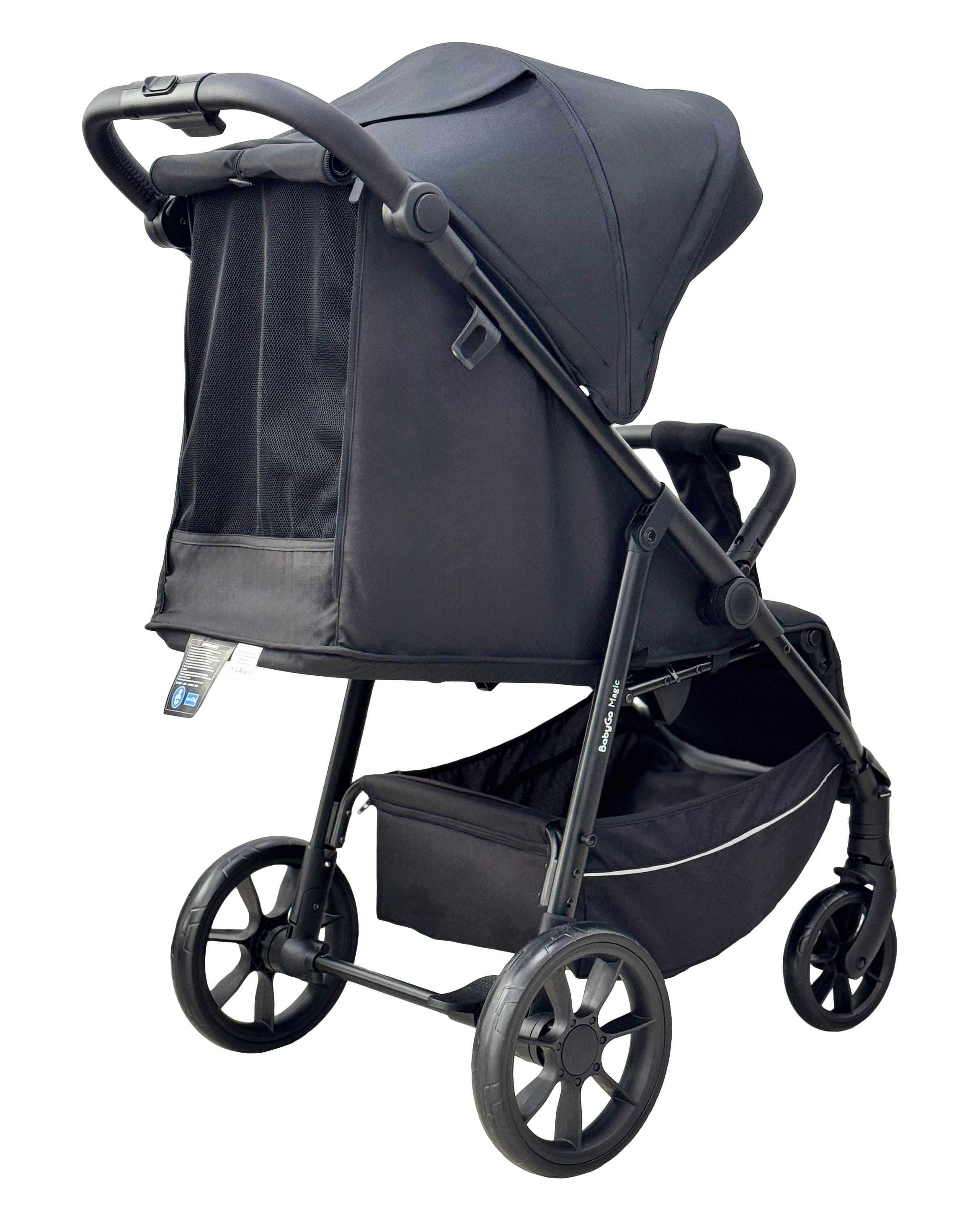 Коляска прогулочная BabyGo Magic New серый - фото 4