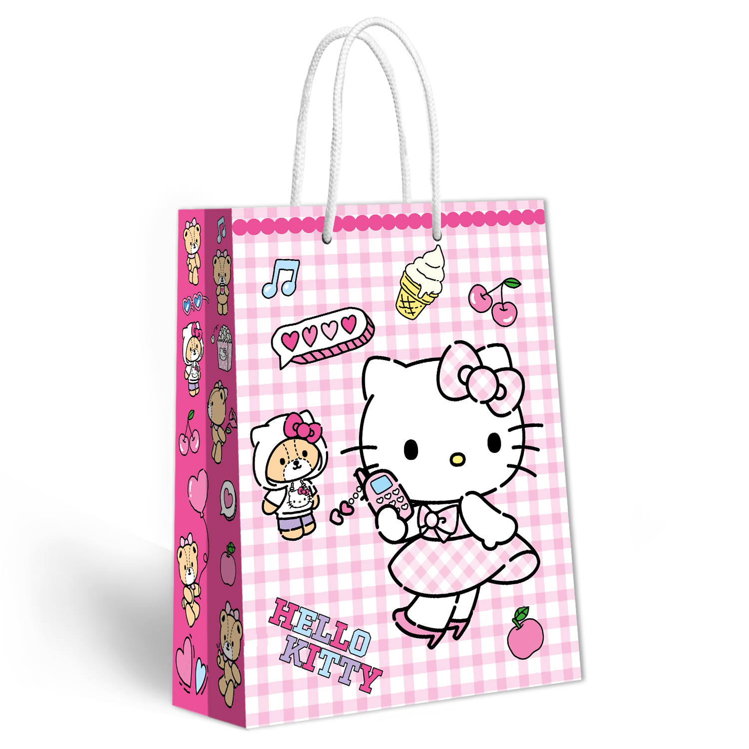 Пакет подарочный ND PLAY Hello Kitty Модница 26*36см - фото 1