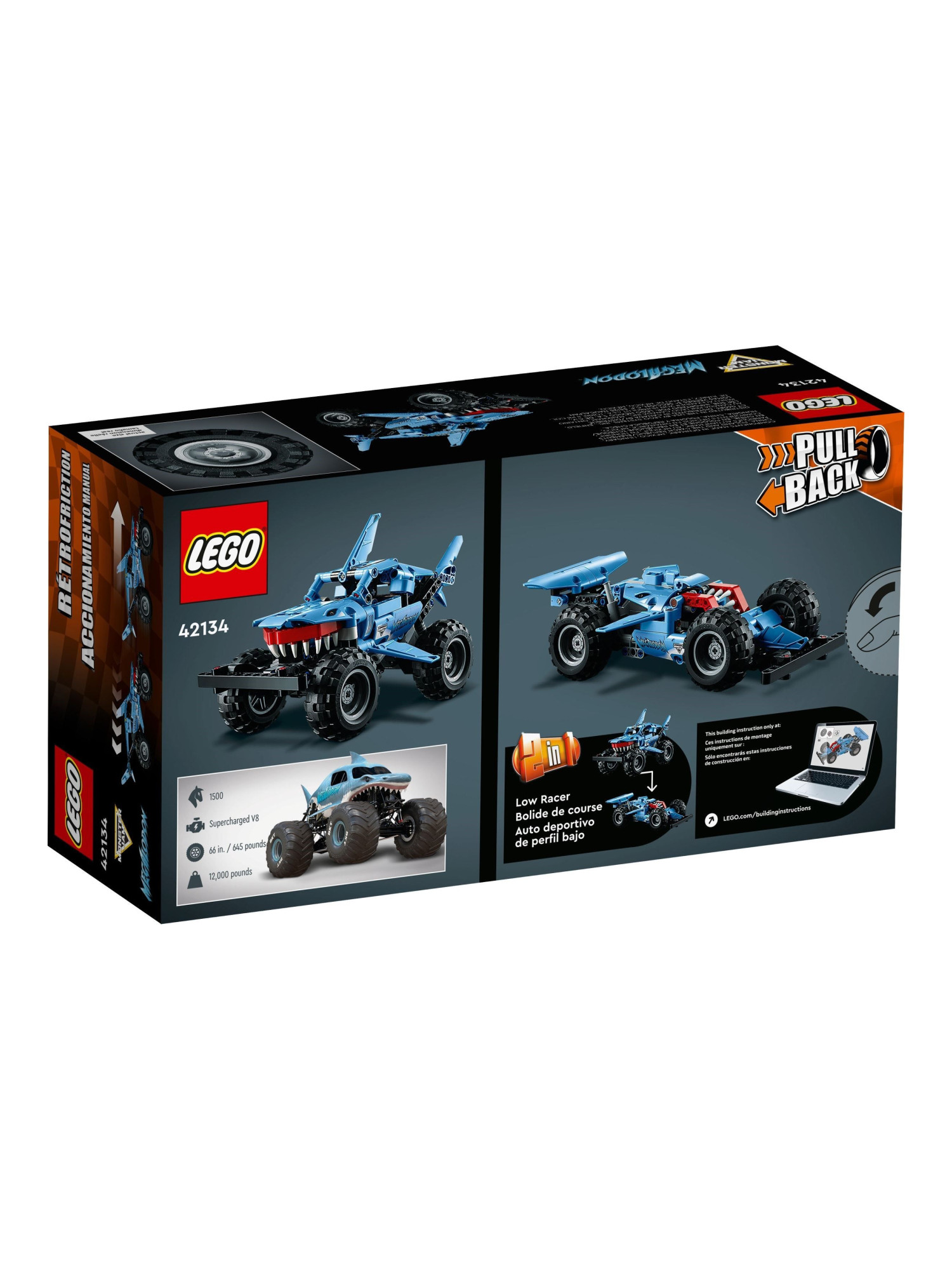 Конструктор LEGO Technic Monster Jam Megalodon 260 дет. - фото 8