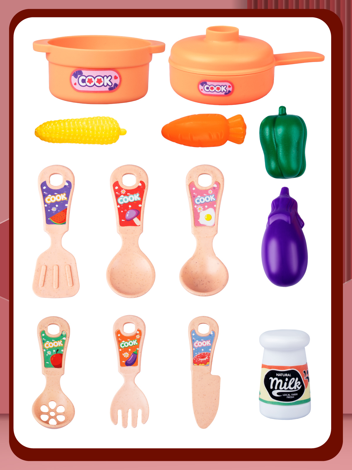 Игрушечная кухня AMORE BELLO с аксессуарами: 13 шт. - фото 4