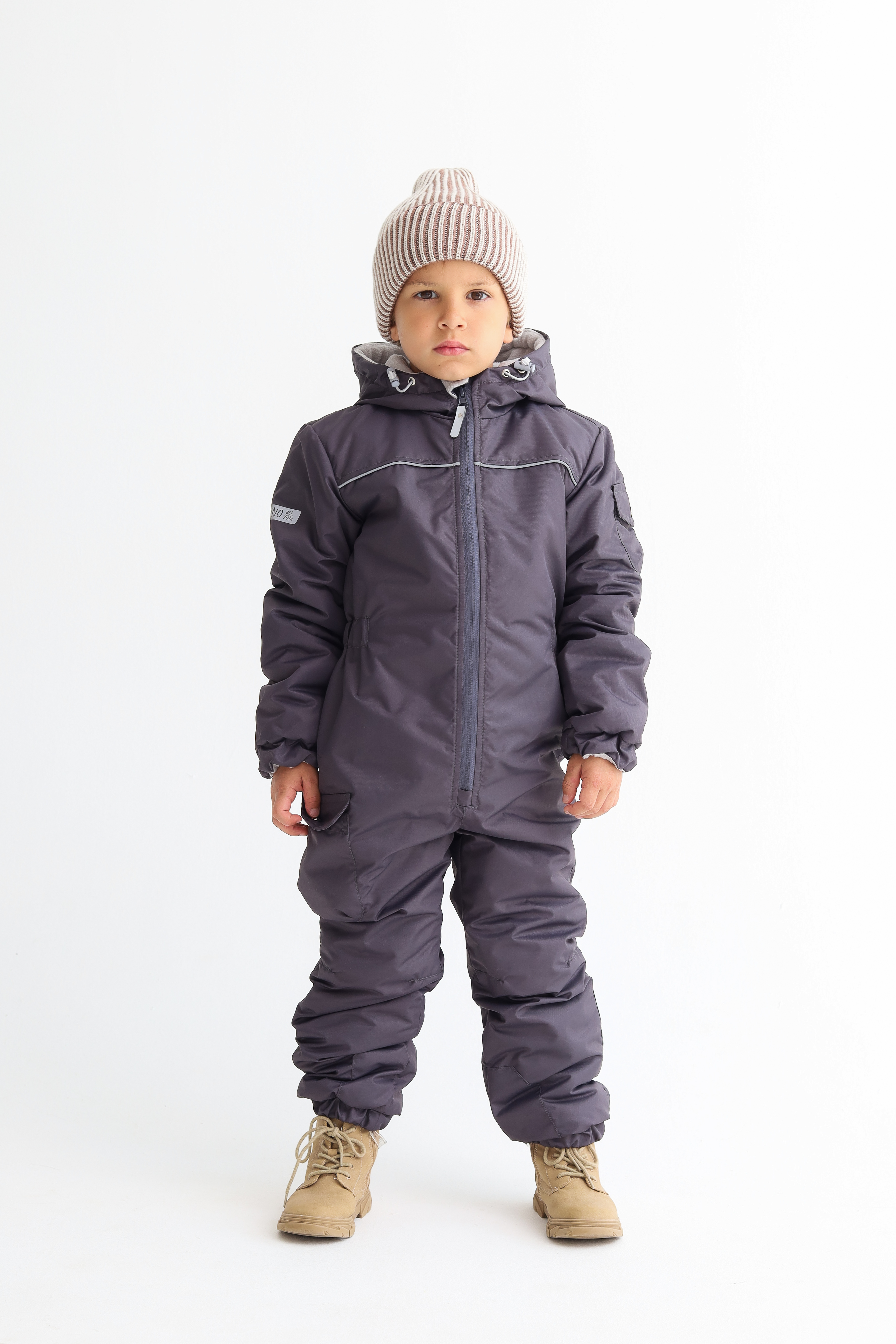 Комбинезон MINIDINO B-KOM-001/ДКомбинезон детский демисезонный Дино олово - фото 3