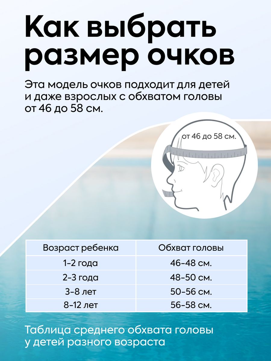 Очки для плавания детские Namo жираф желтые - фото 14
