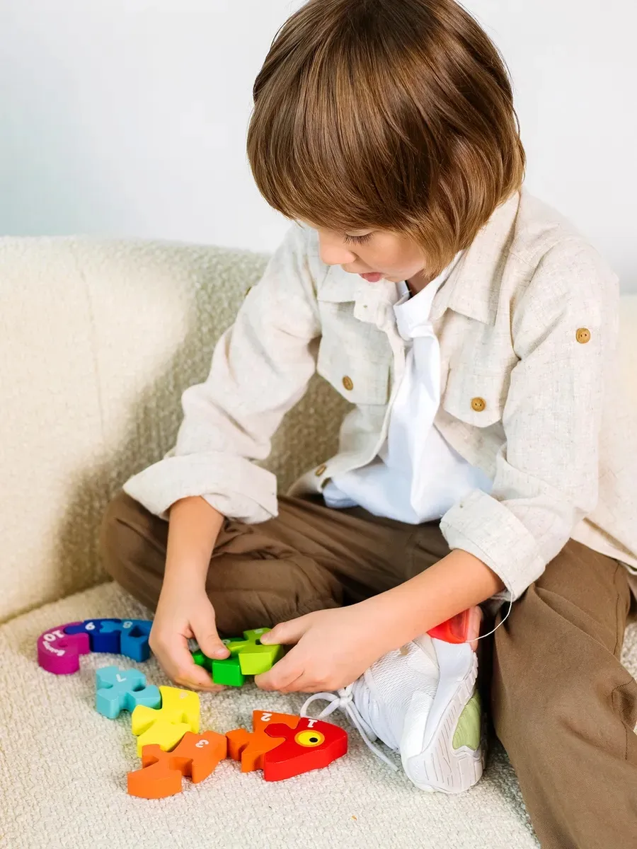 Пазл Alatoys Хамелеон деревянный в ассортименте - фото 7