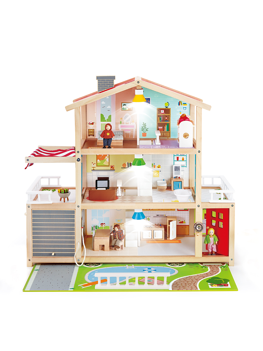 Домик для кукол Hape 72.2 см с мебелью E3405_HP - фото 18