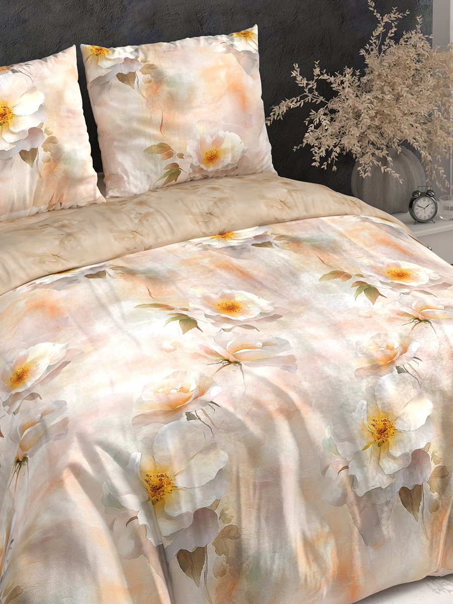 Комплект постельного белья BRAVO Флоревия поплин семейный 5 предм. - фото 3