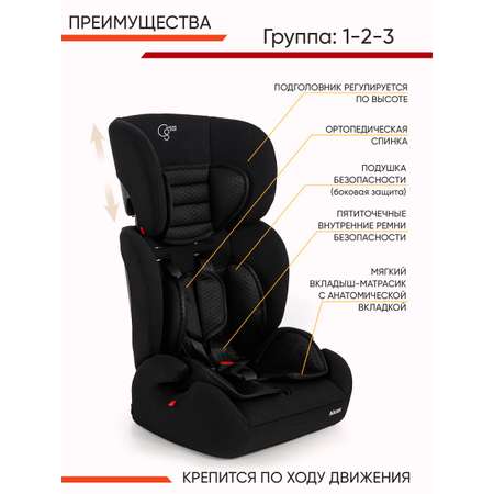 Автокресло CARING STAR Alcor 1/2/3 (9-36 кг)