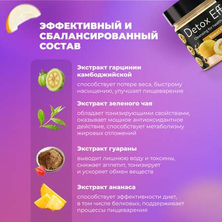 Сухая смесь FIT AND JOY Detox Effect Дыня
