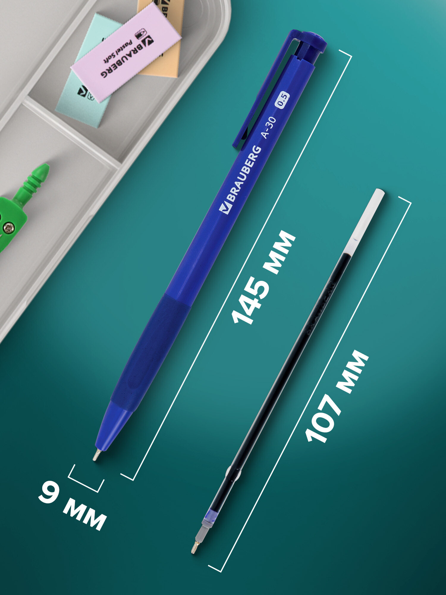 Ручка шариковая Brauberg - фото 3