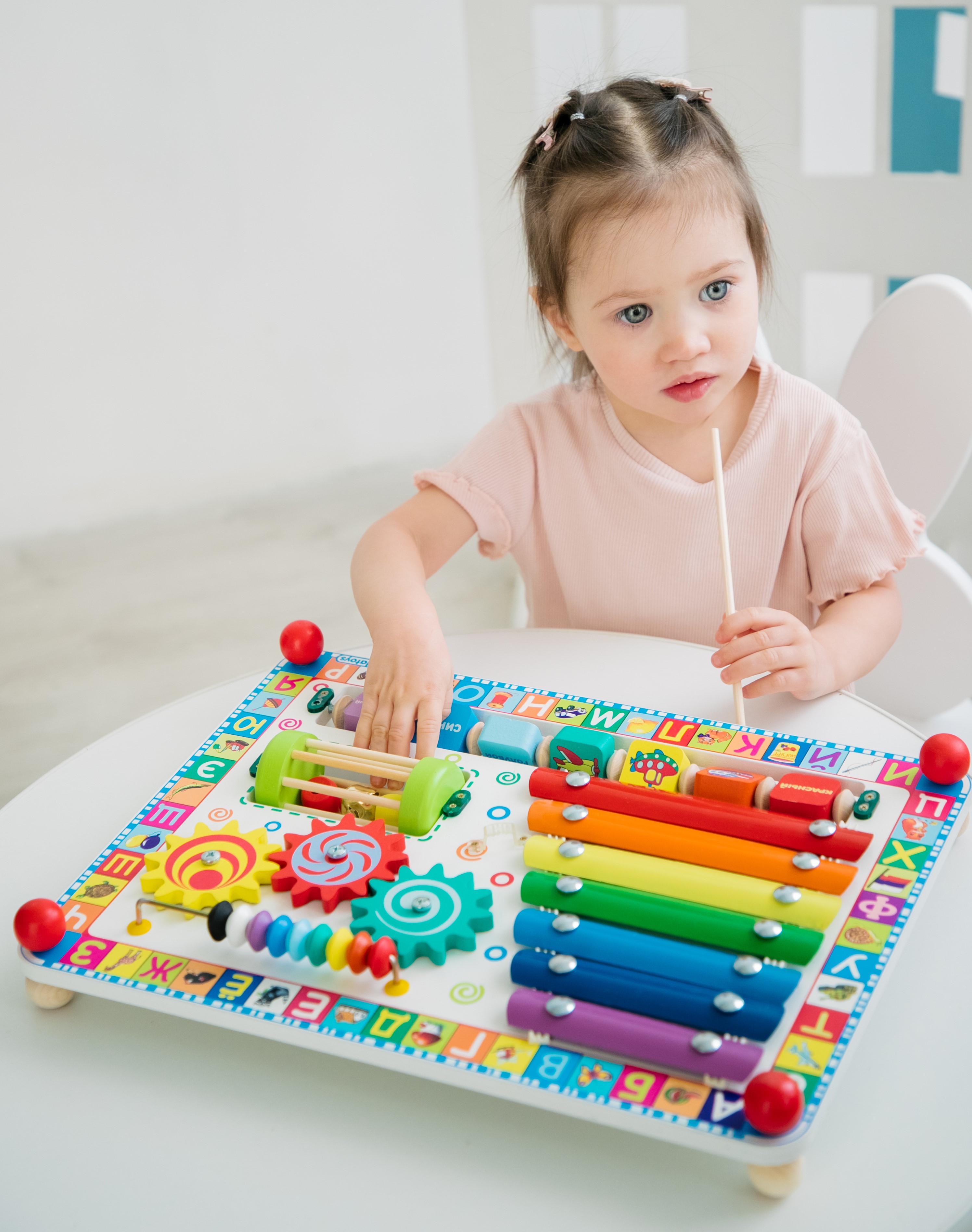 Игрушка Alatoys бизиборд Весёлая радуга в ассортименте - фото 13