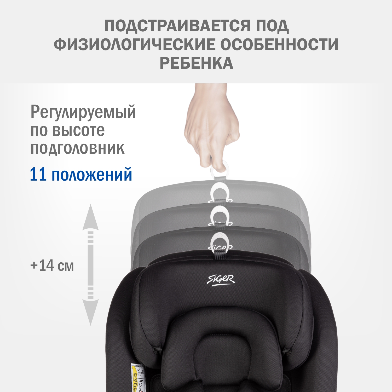 Автокресло SIGER 0+/1/2/3 (0-36 кг) - фото 9