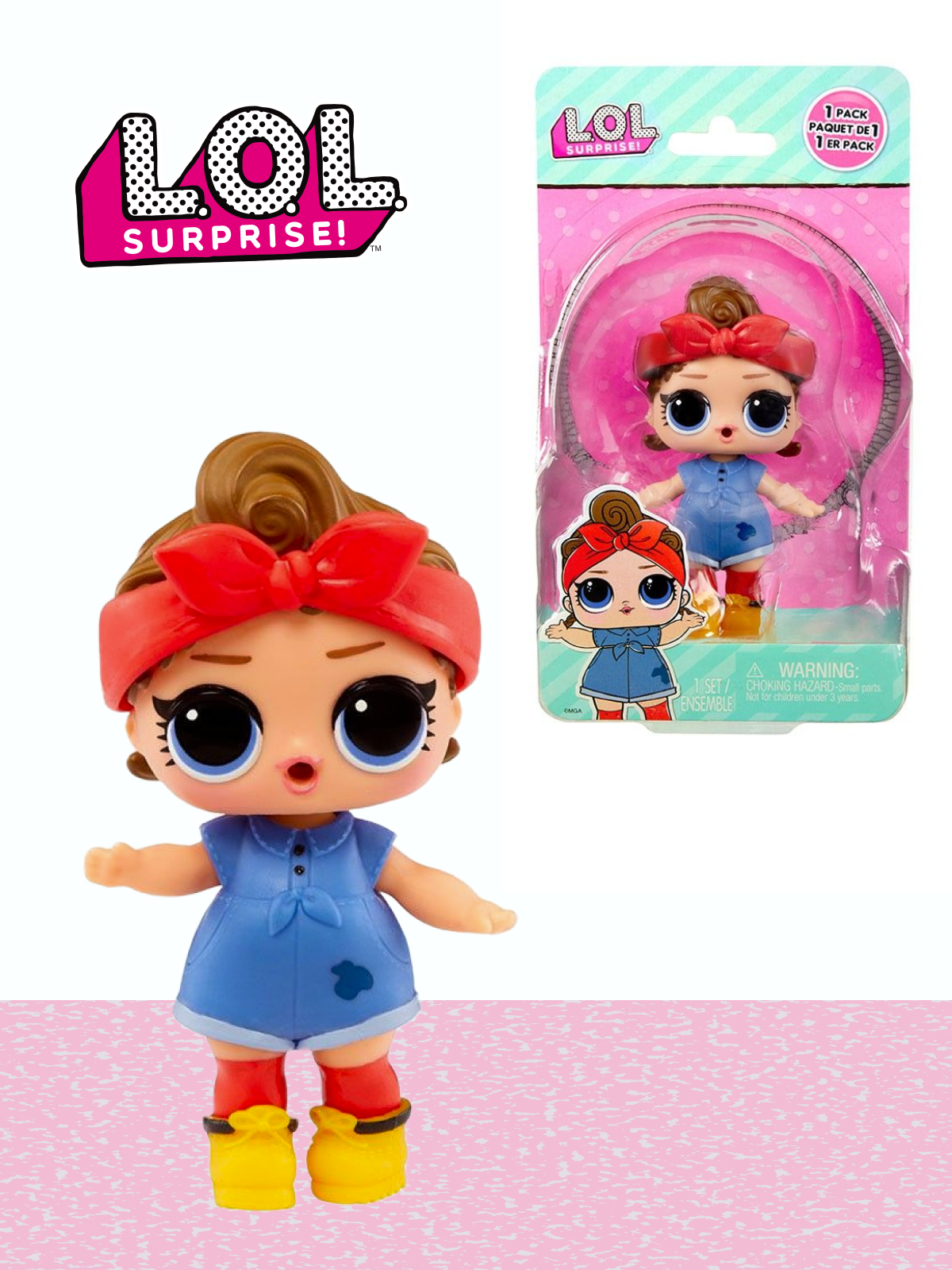 Кукла мини L.O.L. Surprise! OPP Tots Техно-Леди 987345 красная повязка - фото 1