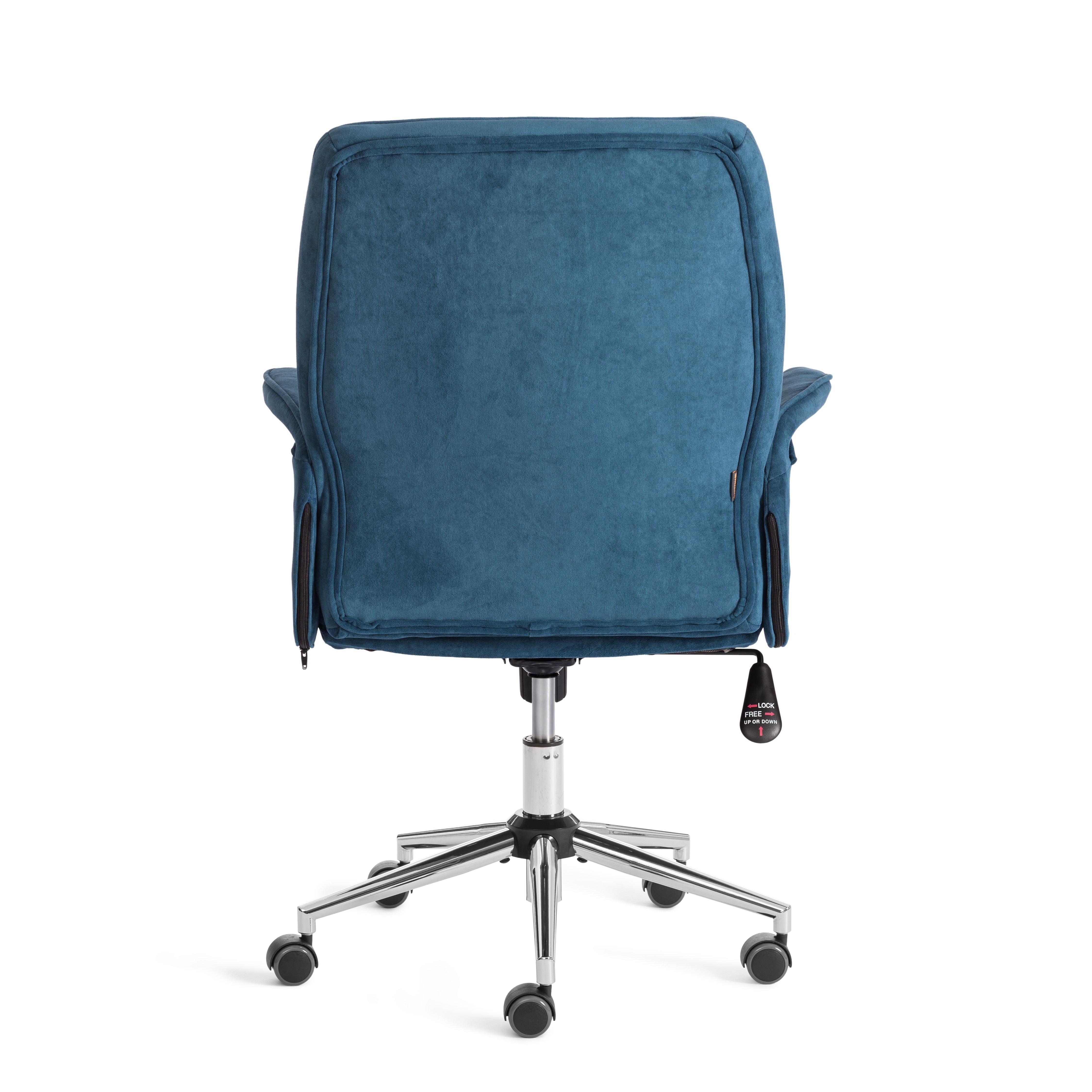 Компьютерное кресло TETCHAIR Йорк флок синий - фото 5