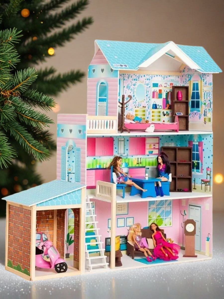 Домик для кукол PAREMO 118 см с мебелью PD318-12 - фото 2