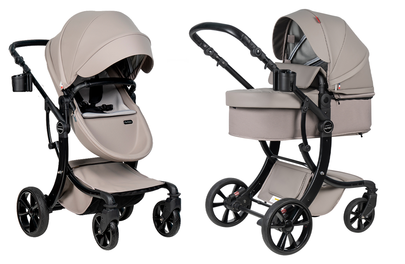 Коляска трансформер Aimile Spring бежевый - фото 9