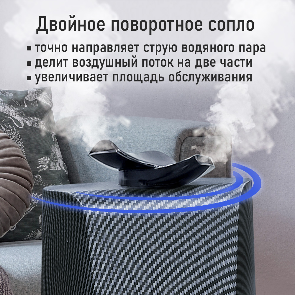 Увлажнитель воздуха ультразвуковой STINGray ST-HF507A карбон антивирусная УФ - лампа ионизация - фото 12