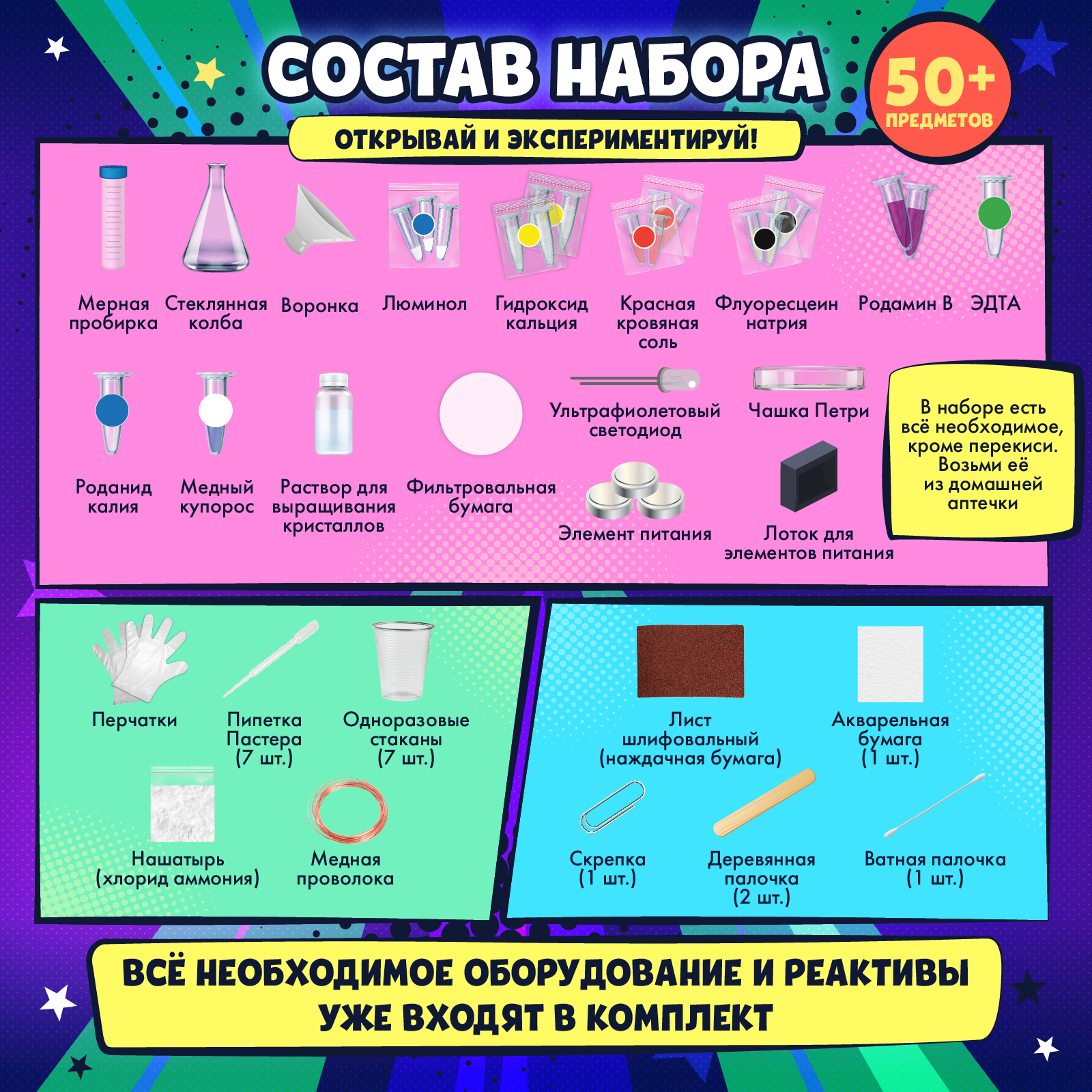 Набор для опытов WOW! HOW? Лаборатория чудес - фото 7