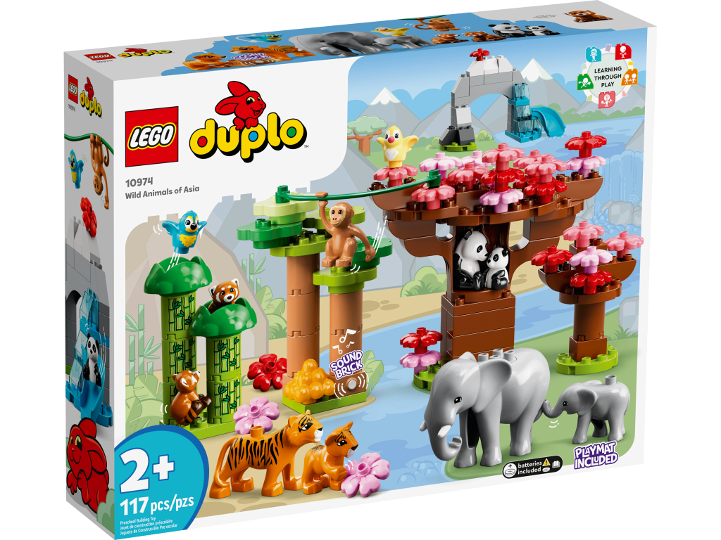 Изображение товара Конструктор LEGO 10974 Дикие животные Азии — DUPLO Town, развивает моторику