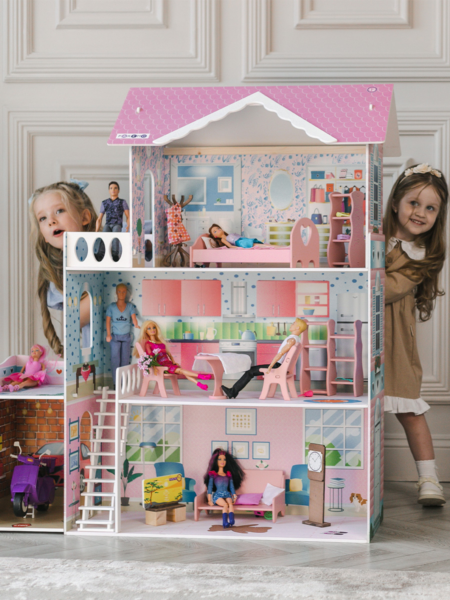 Домик для кукол PAREMO 118 см с мебелью PD318-11 - фото 5