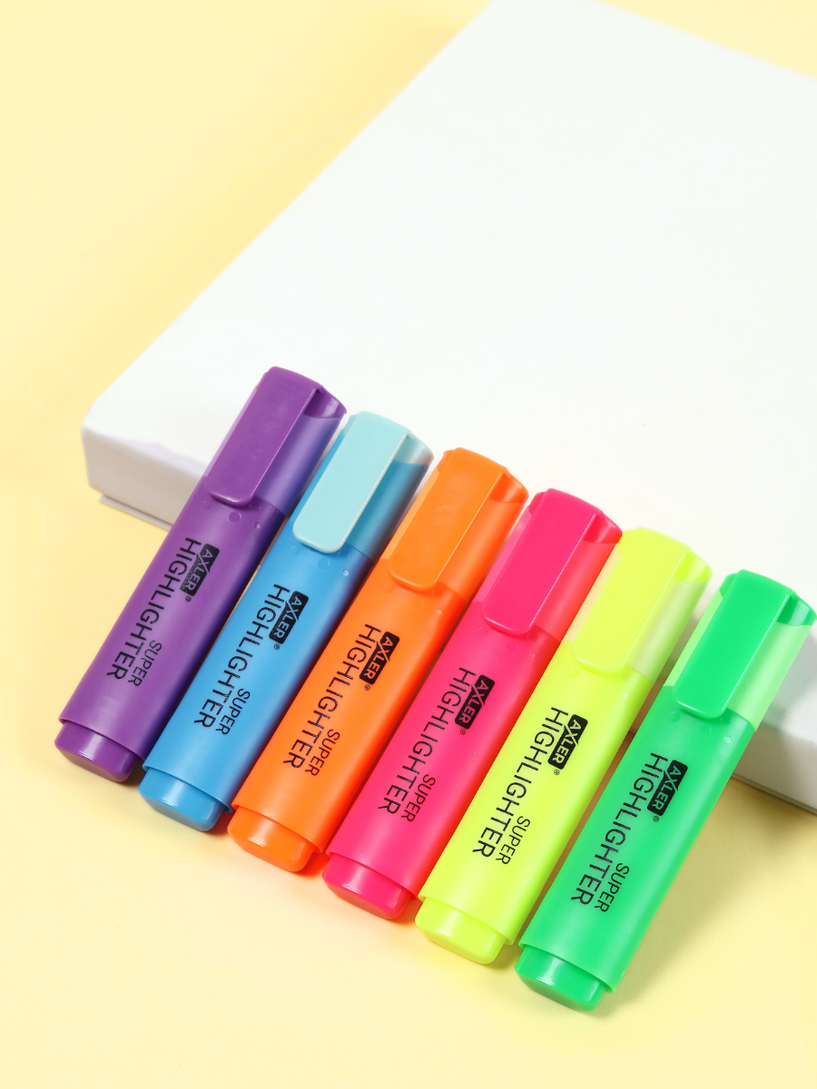 Текстовыделители AXLER 6 шт. - фото 13