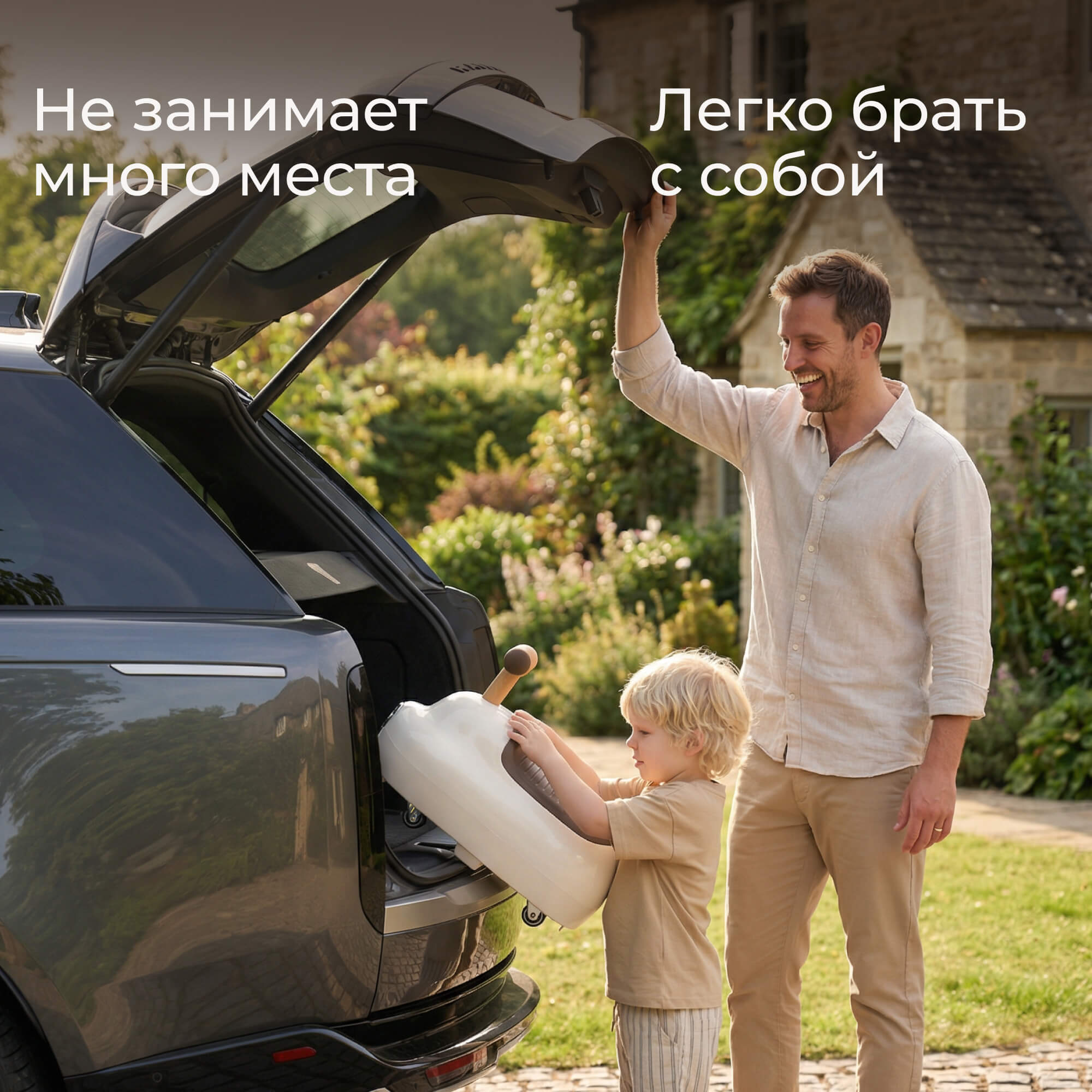 Пушкар UNIX Kids каталка детская бибикар коричневый - фото 9