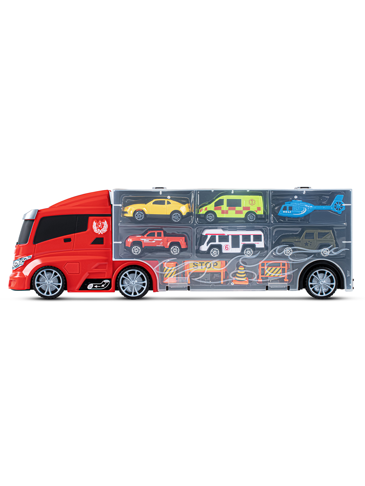 Автовоз AUTODRIVE с машинками JB0405072 - фото 8