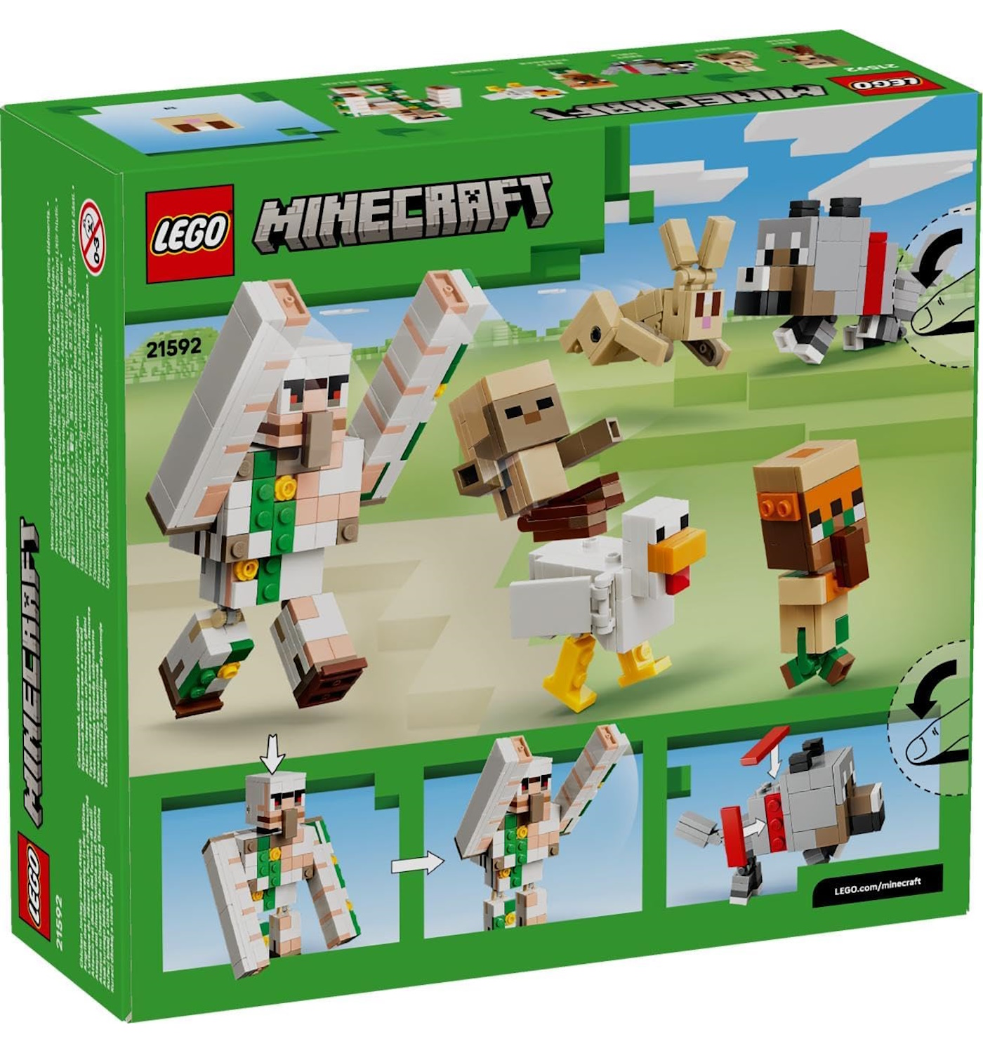 Конструктор LEGO Minecraft Куриный наездник 428 дет. - фото 10
