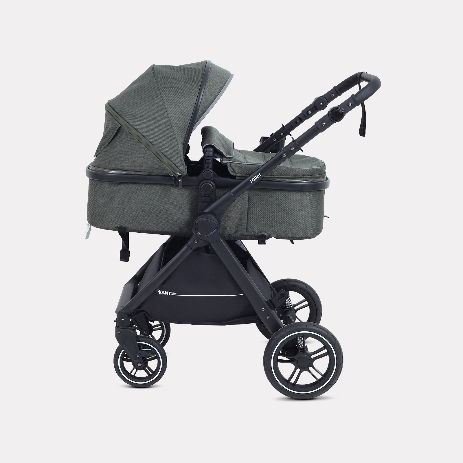 Коляска трансформер Rant Basic Roller 2в1, olive зеленый - фото 3