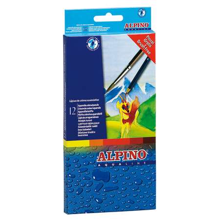 Карандаши акварельные ALPINO 12 шт.