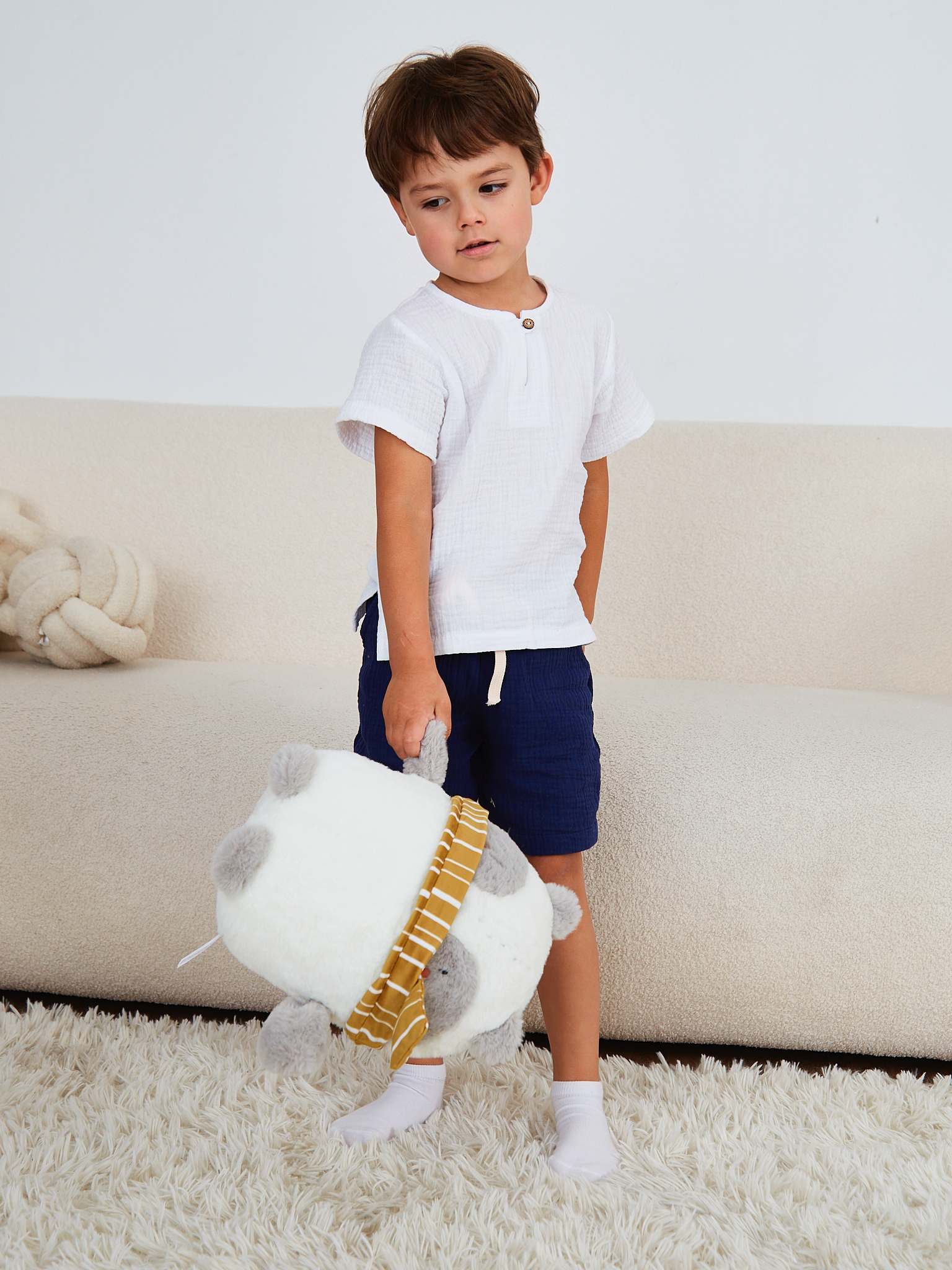 Шорты MOUN Шорты_муслин_синий - фото 15