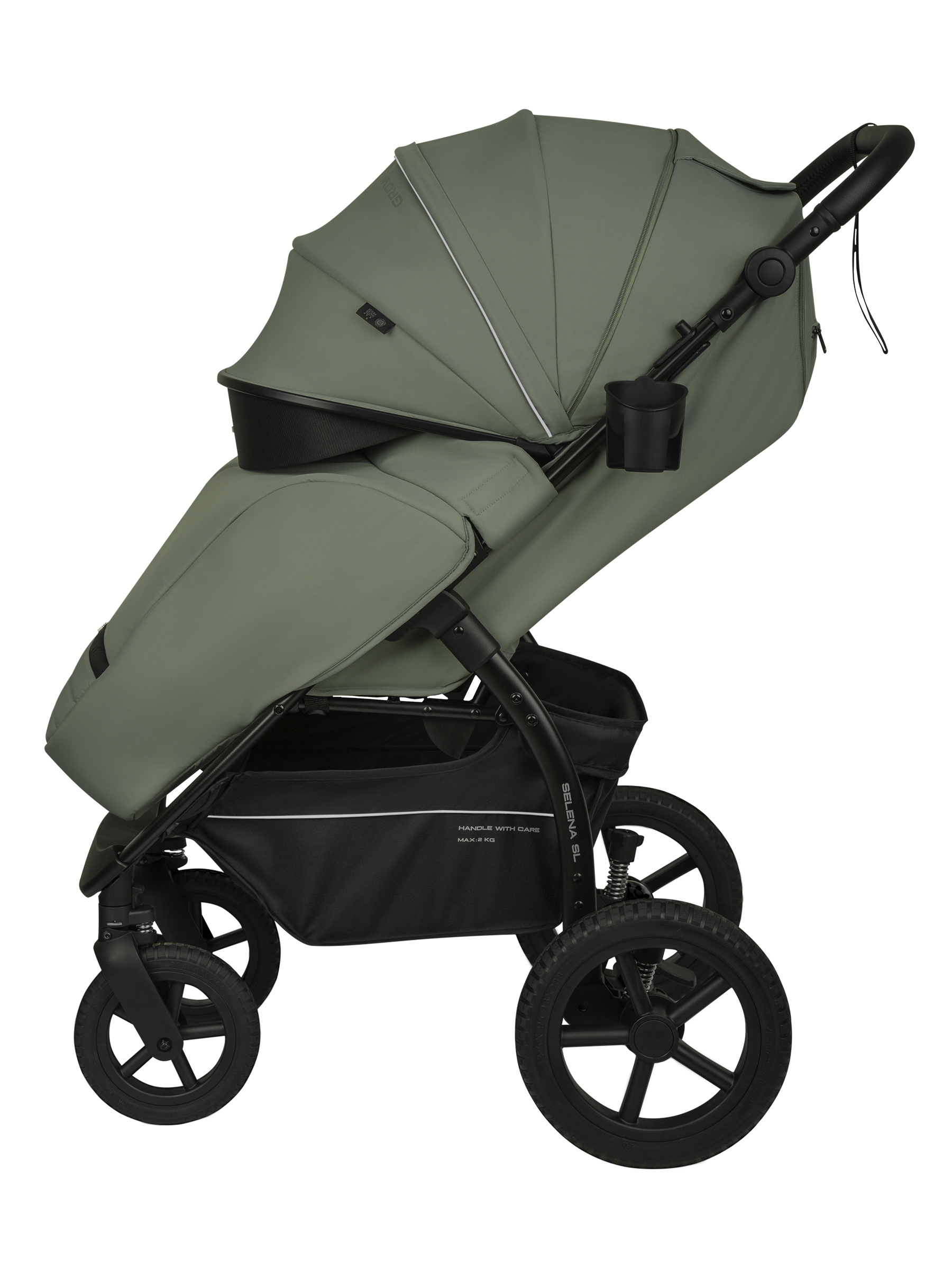 Коляска прогулочная JOVOLA Selena SL, зеленый - фото 8