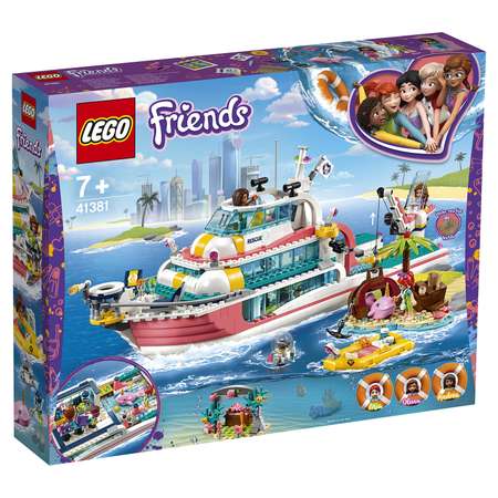 Конструктор LEGO Friends Катер спасательных операций блочный