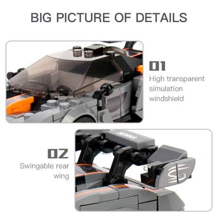 Конструктор Mould King McLaren Senna блочный
