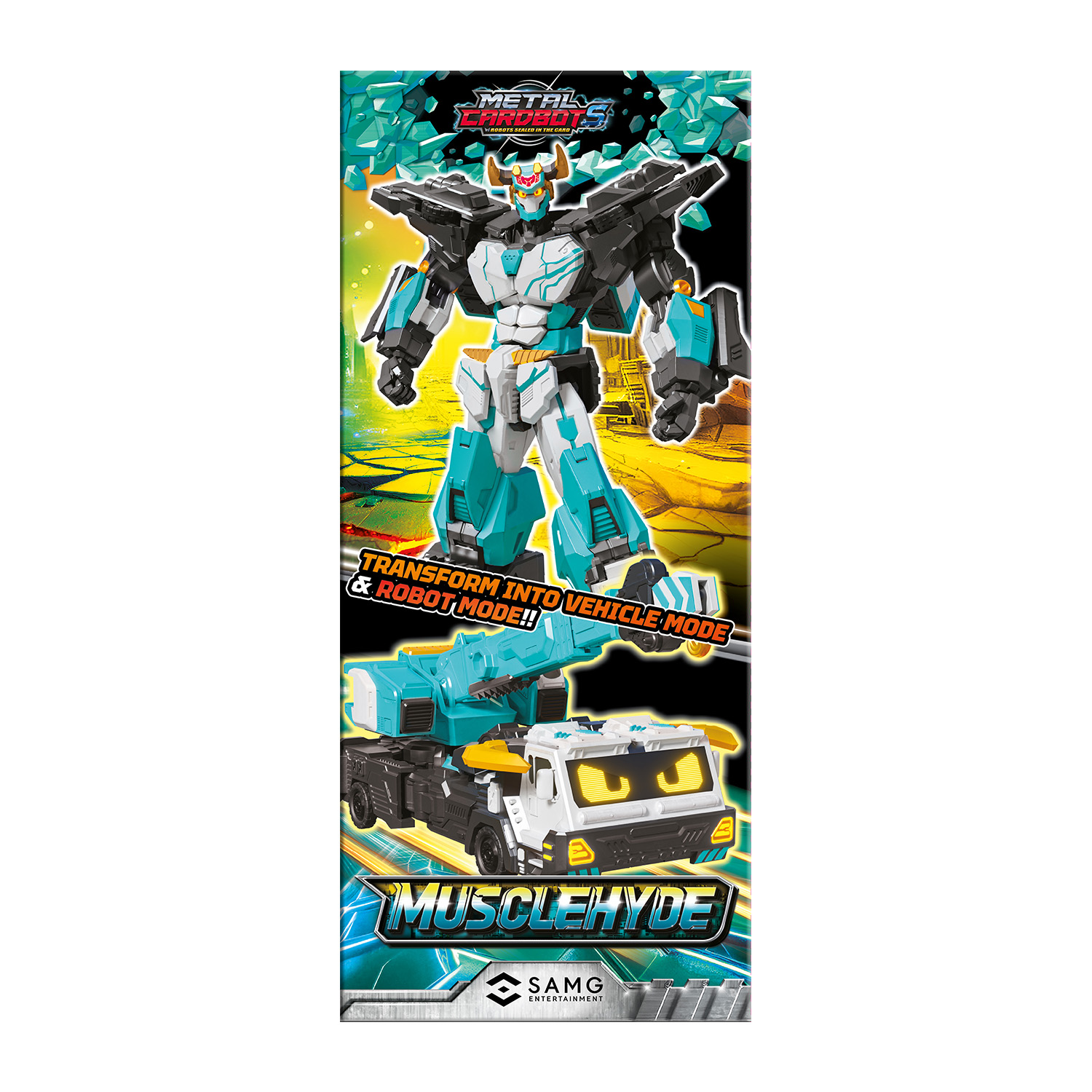 Игровой набор METAL-CARDBOT Маслхайд трансформер 23 см S2 - фото 5