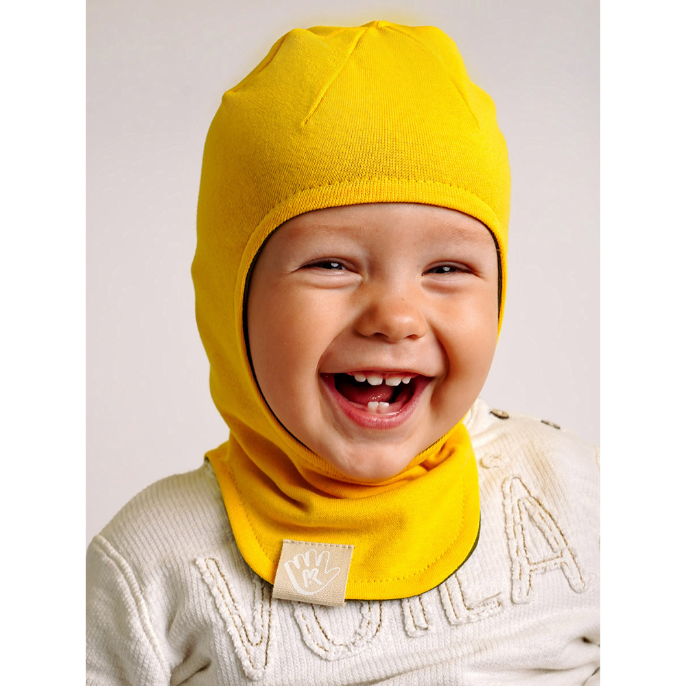 Шапка-шлем ПриКиндер U-A_221079 Цвет: Хаки/желтый - фото 11