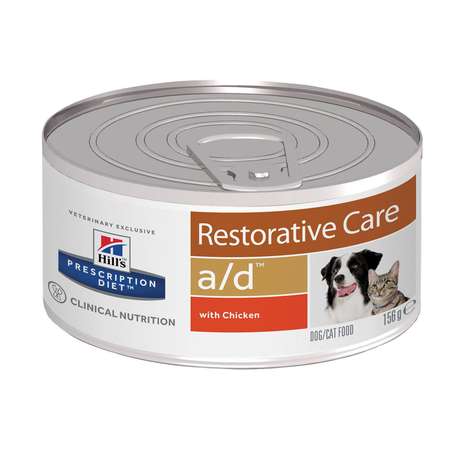 Корм для собак HILLS 156г Prescription Diet a/d Restorative Care в период выздоровления с курицей консервированный