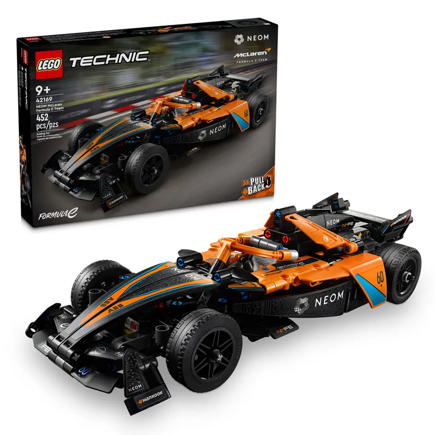 Конструктор LEGO Technic NEOM Formula E Pull-Back 452 дет. - фото 1