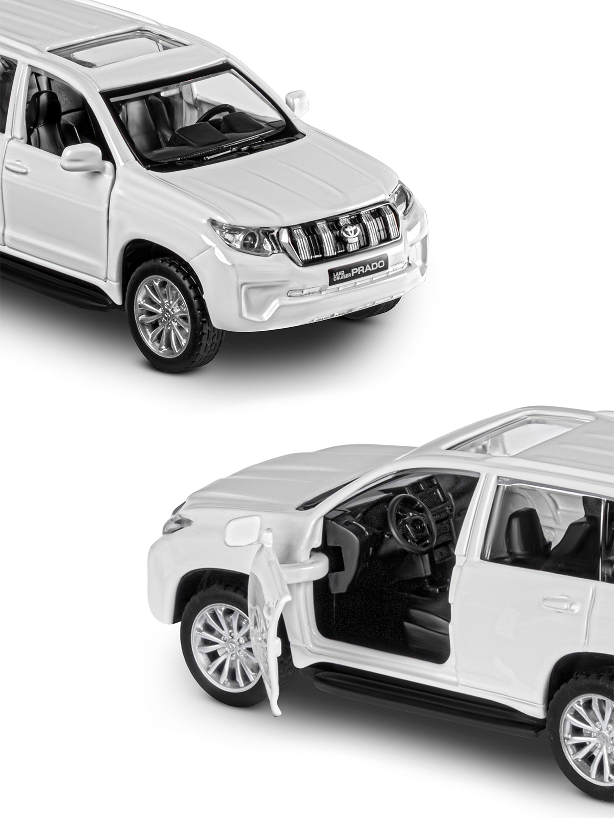 Внедорожник АВТОпанорама Toyota Land Cruiser Prado 1:43 JB1251023 - фото 8