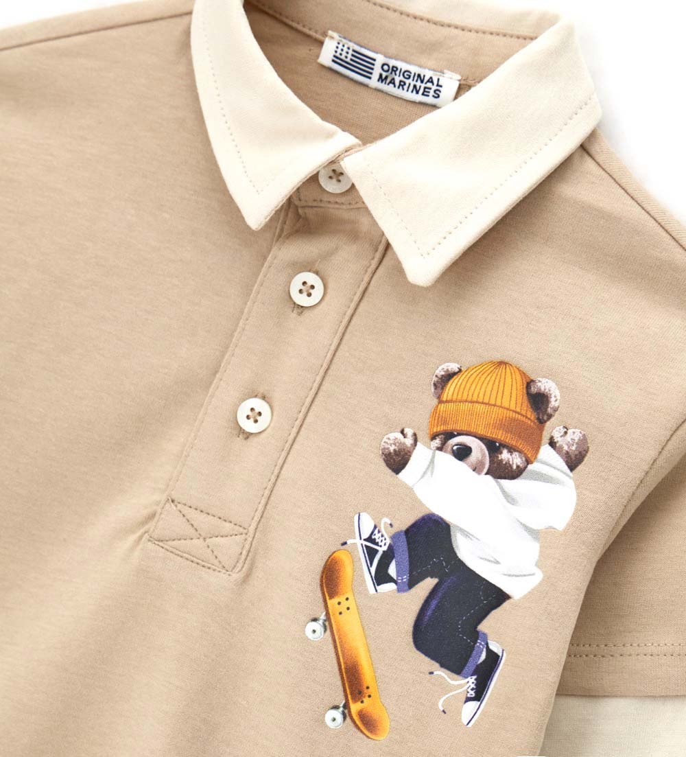 Поло с длинным рукавом ORIGINAL MARINES DFA0695NM_14-1208TCX - фото 3