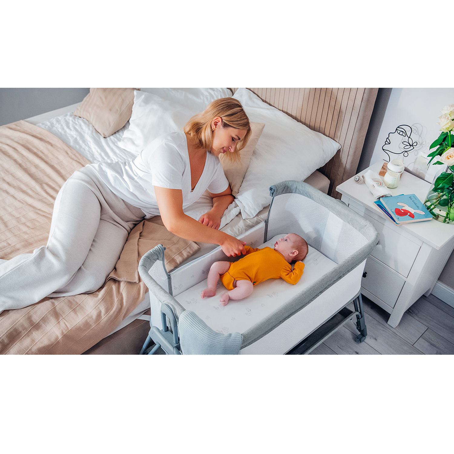 Колыбель Lionelo Luna Beige Sand - фото 11