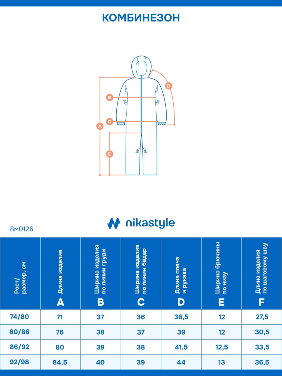 Комбинезон NIKASTYLE 8м0126 неви - фото 6