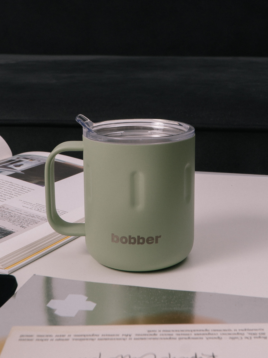 Термокружка для напитков 300 мл Mug Bobber оливковый - фото 8