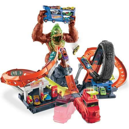 Трек Hot Wheels Атака бешеной гориллы с пусковой установкой