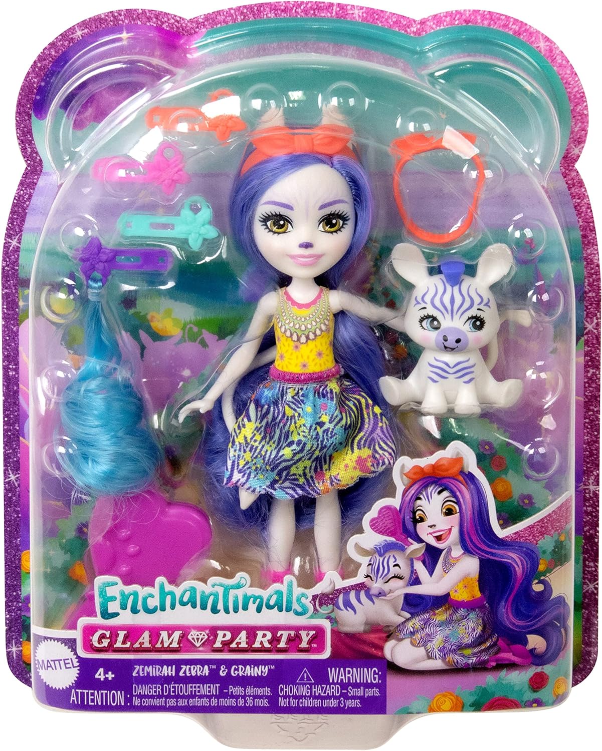 Кукла мини Enchantimals Зебра HNV28 - фото 6