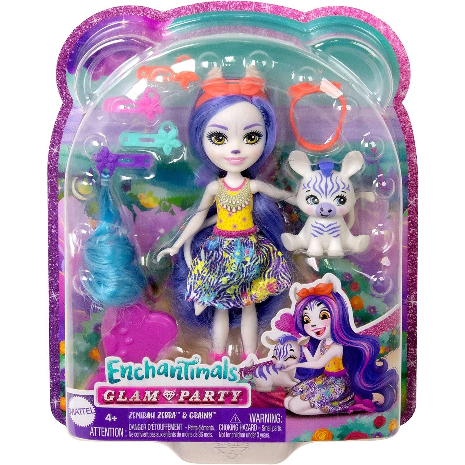 Кукла мини Enchantimals Зебра HNV28 - фото 6