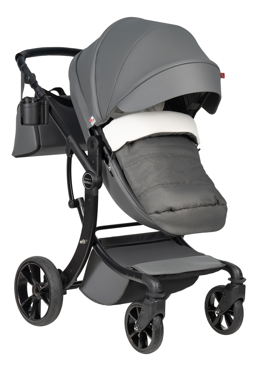 Коляска трансформер Aimile Spring серый - фото 12