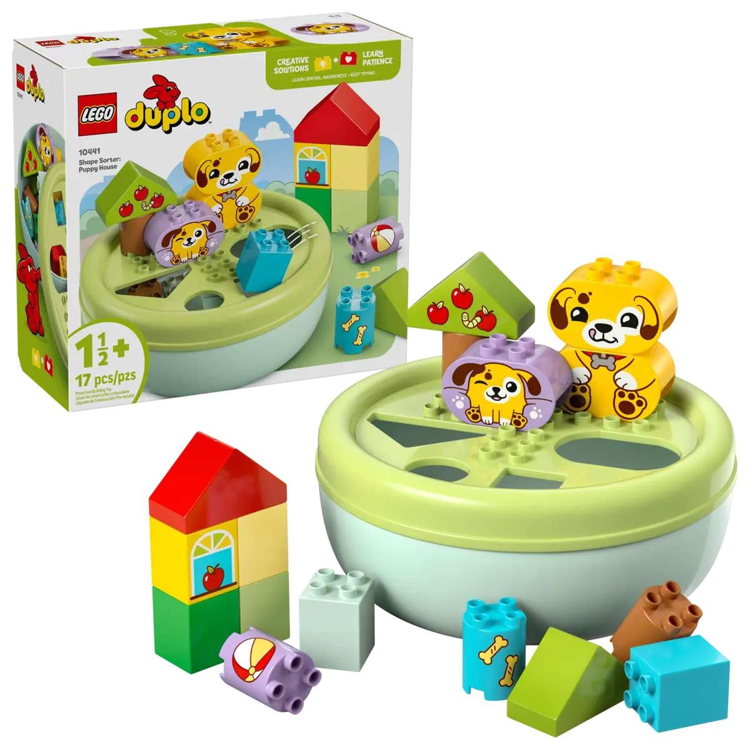 Конструктор LEGO DUPLO Сортер: домик для щенков блочный - фото 1